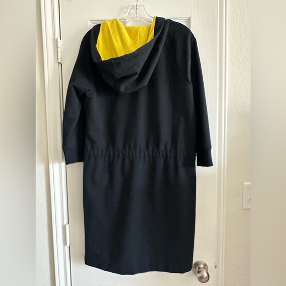 L-RL Lauren Active Women's Black Long Sleeve Hooded Stretchy Dress, Medium - Picture 5 of 9